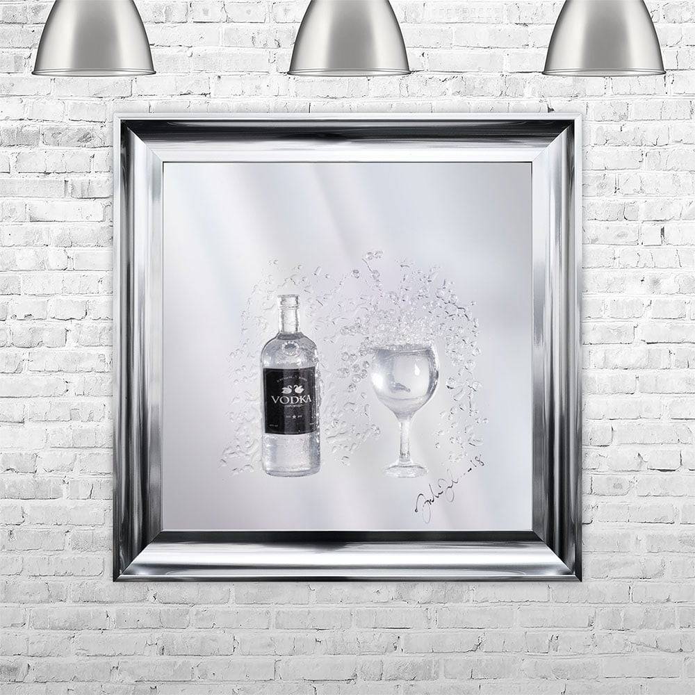 Jake Johnson Vodka 3D Crystal Over Flow - Luxury Interiors