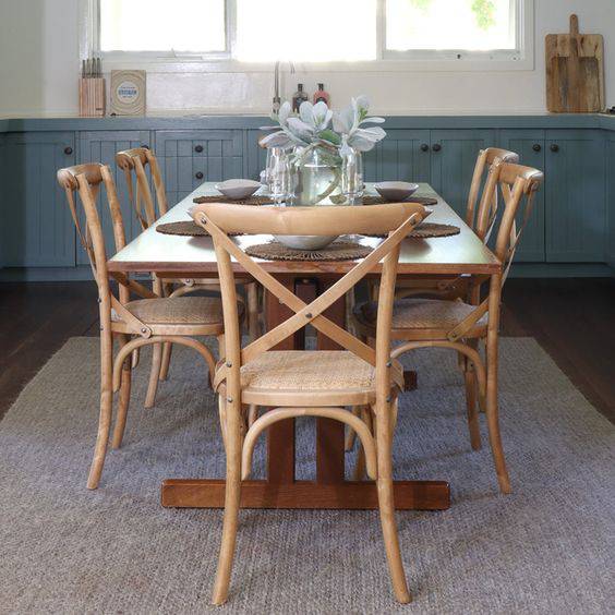 Crossback Dining Chairs Natural (Pair) - Luxury Interiors