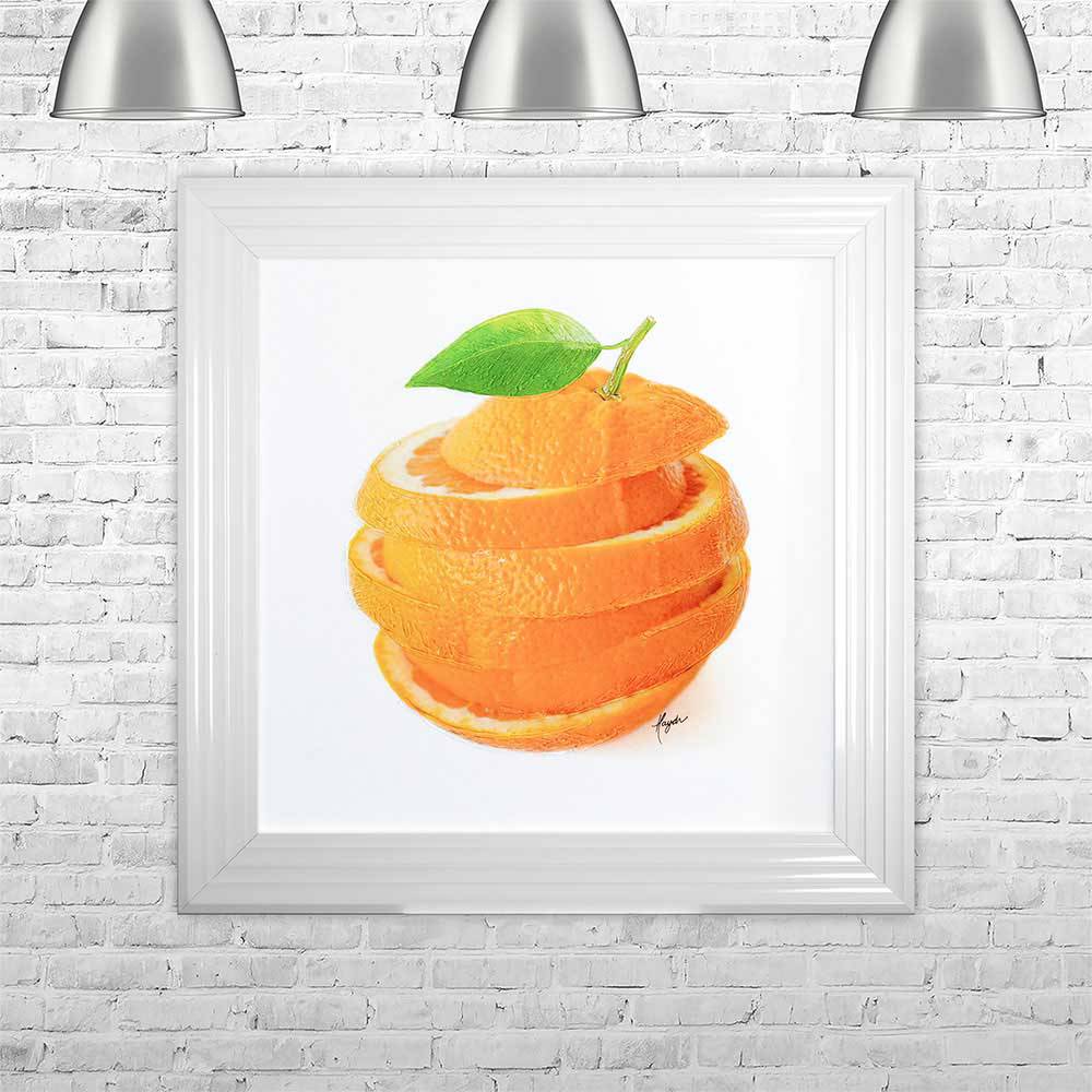 Sliced Orange 75cm x 75cm - Luxury Interiors