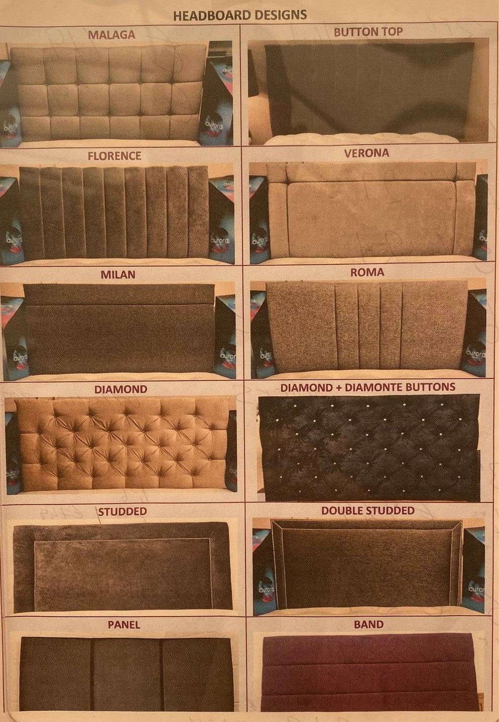 4ft'6 New Crown Mattress + Base + Headboard With FREE Delivery - Luxury Interiors