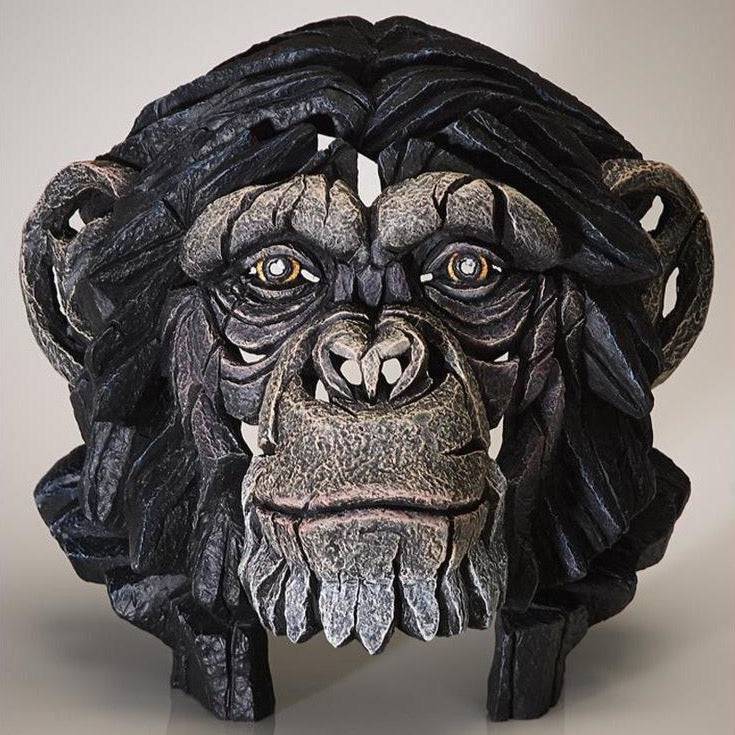 Edge Sculpture Chimpanzee Bust - Luxury Interiors