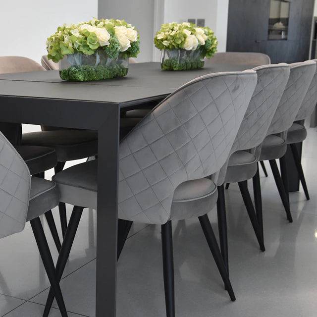 Sutton Velvet Dining Chairs (Pair) - Luxury Interiors