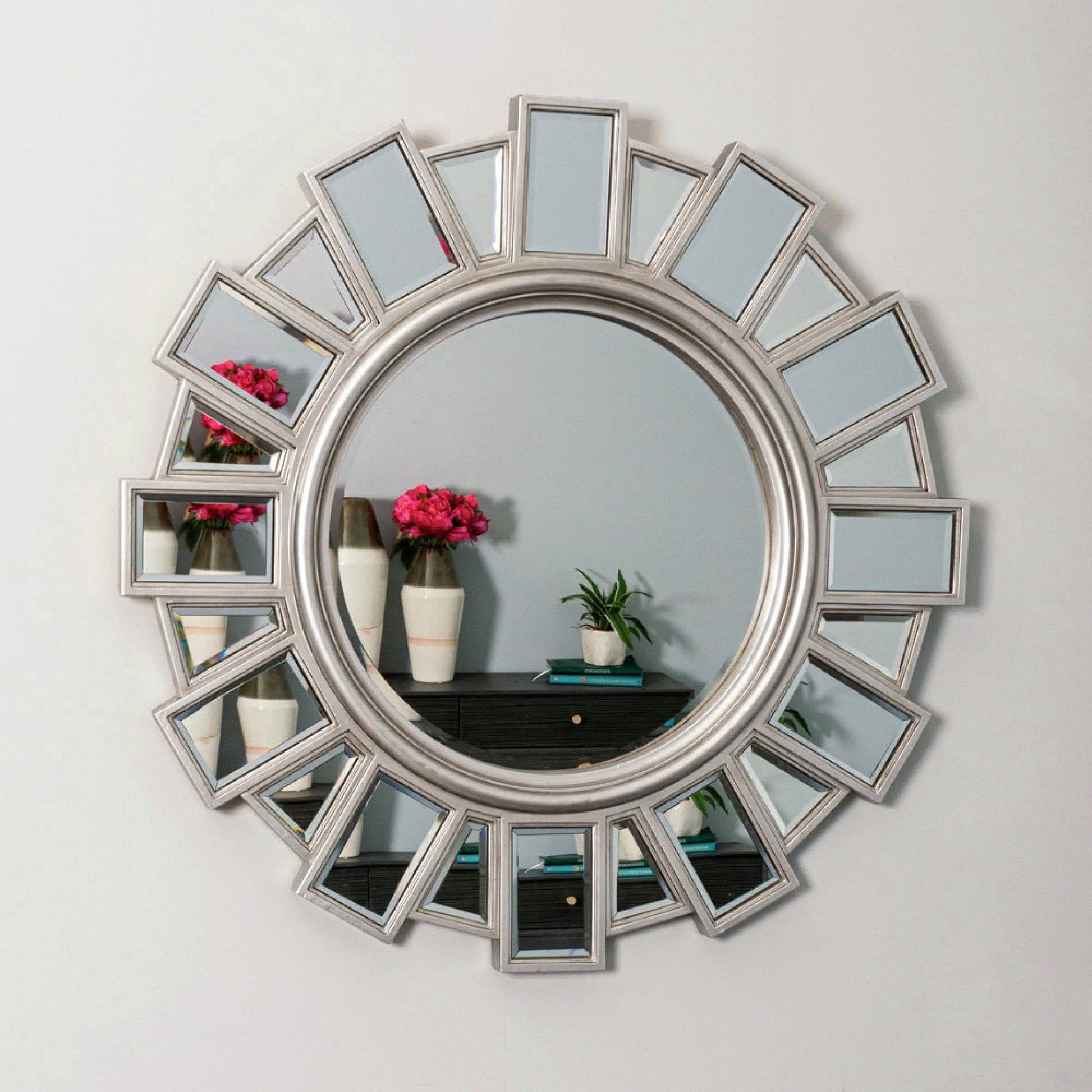 Gemma Silver Wall Mirrors - Luxury Interiors