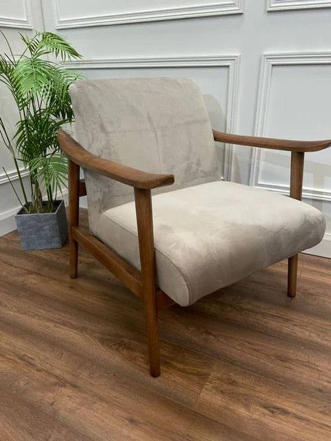 Heather Taupe Accent Chair - Luxury Interiors