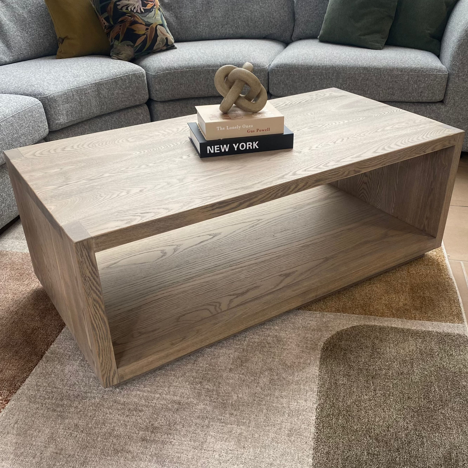 Fabien Smoked Oak Coffee Table - Luxury Interiors