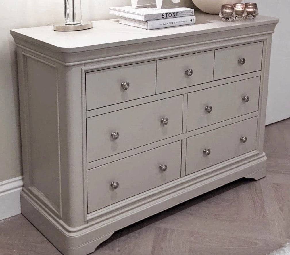 Maria Taupe Long Chest - Luxury Interiors