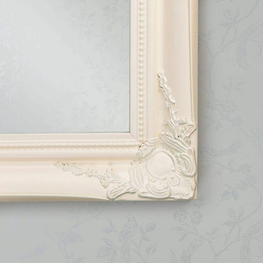 Lyon Cream Vintage Mirror - Luxury Interiors