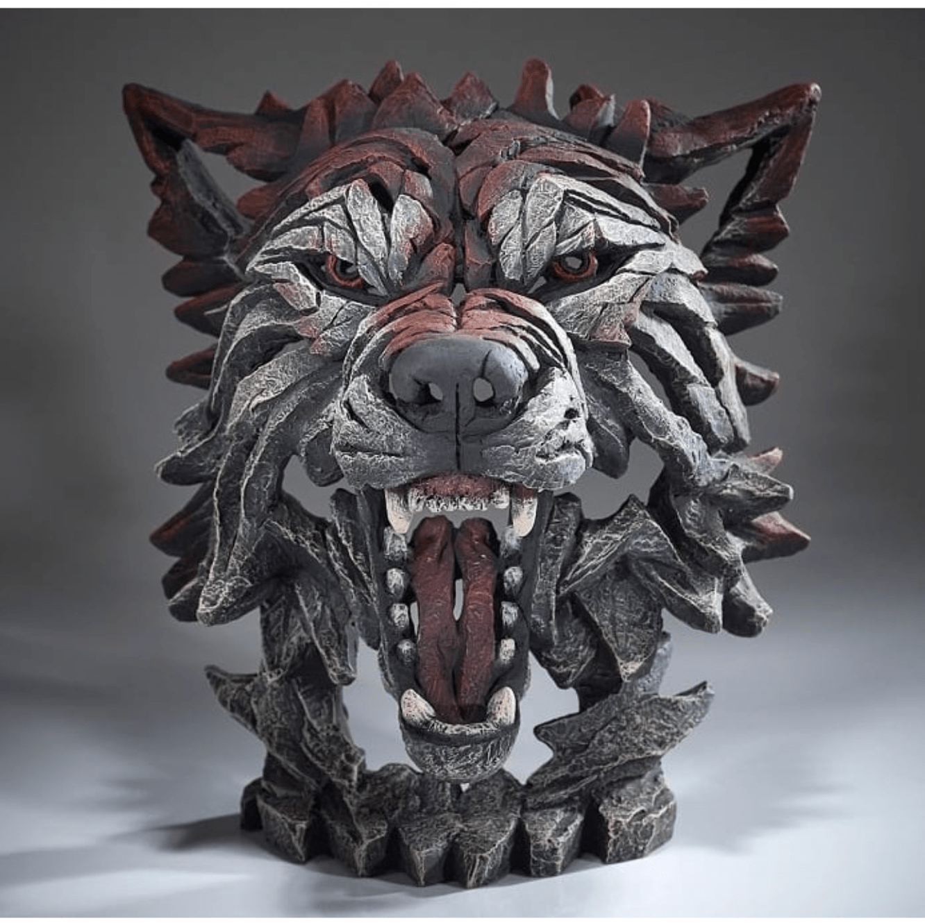 Edge Sculpture Wolf Bust - Luxury Interiors