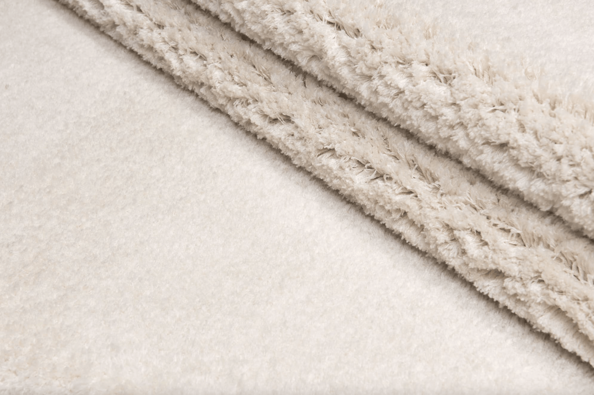 Prada Cream Polyester Shaggy Rug - Luxury Interiors