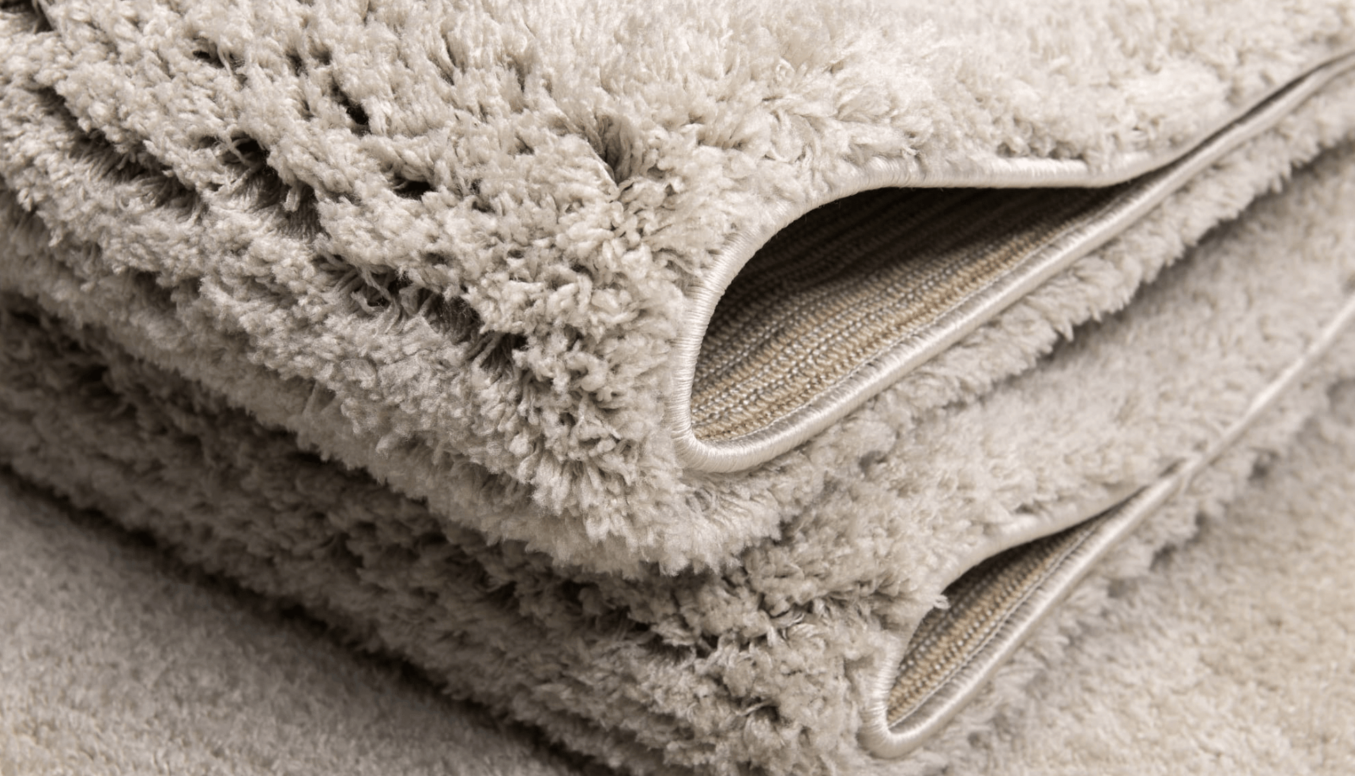 Prada Taupe Polyester Shaggy Rug - Luxury Interiors