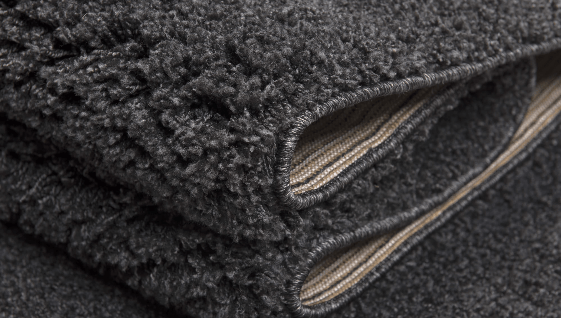 Empire Charcoal Shaggy Rug - Luxury Interiors