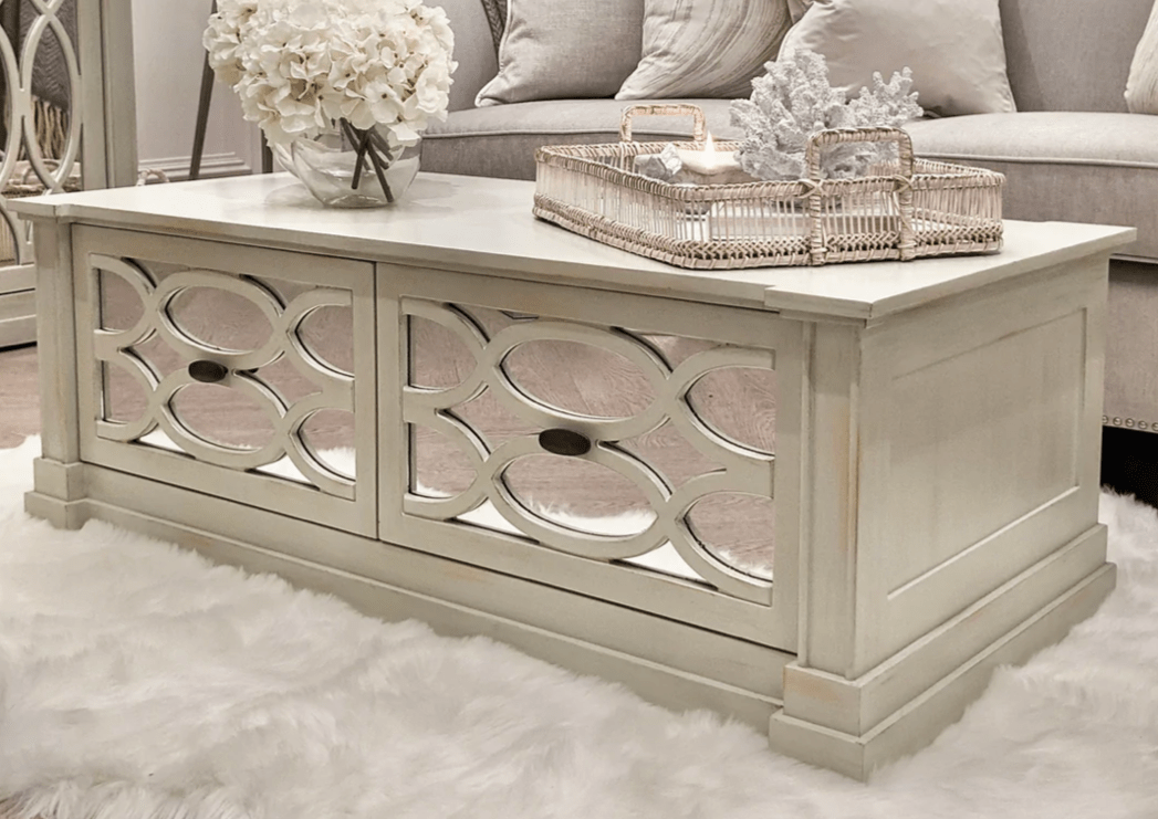 Modena Grey Wash Coffee Table - Luxury Interiors