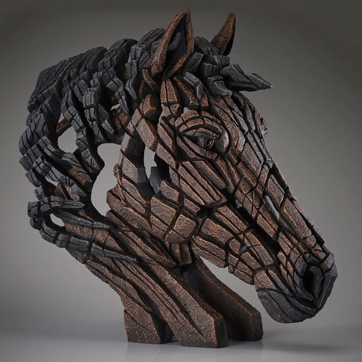 Edge Sculpture Horse Head Bust - Luxury Interiors