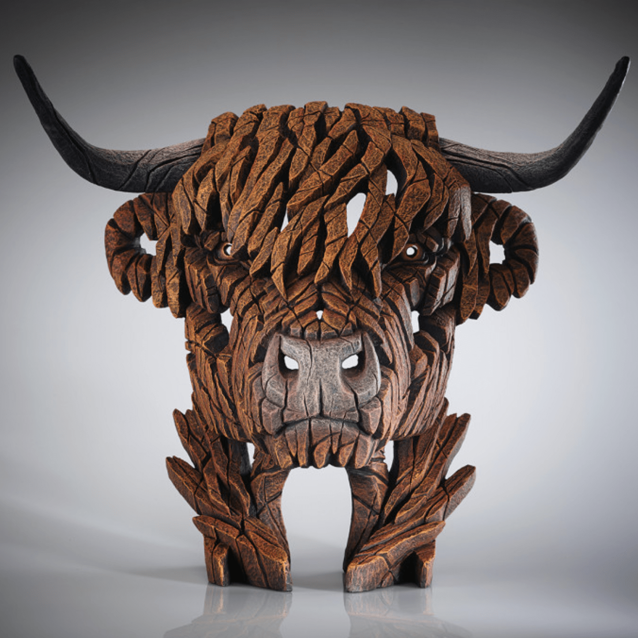 Highland Cow Edge Sculpture - Luxury Interiors