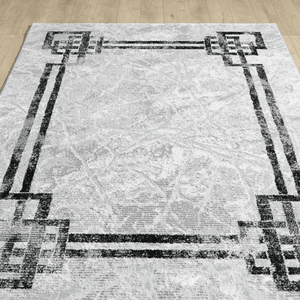 Alisa Beige Grey/Black Rug - Luxury Interiors