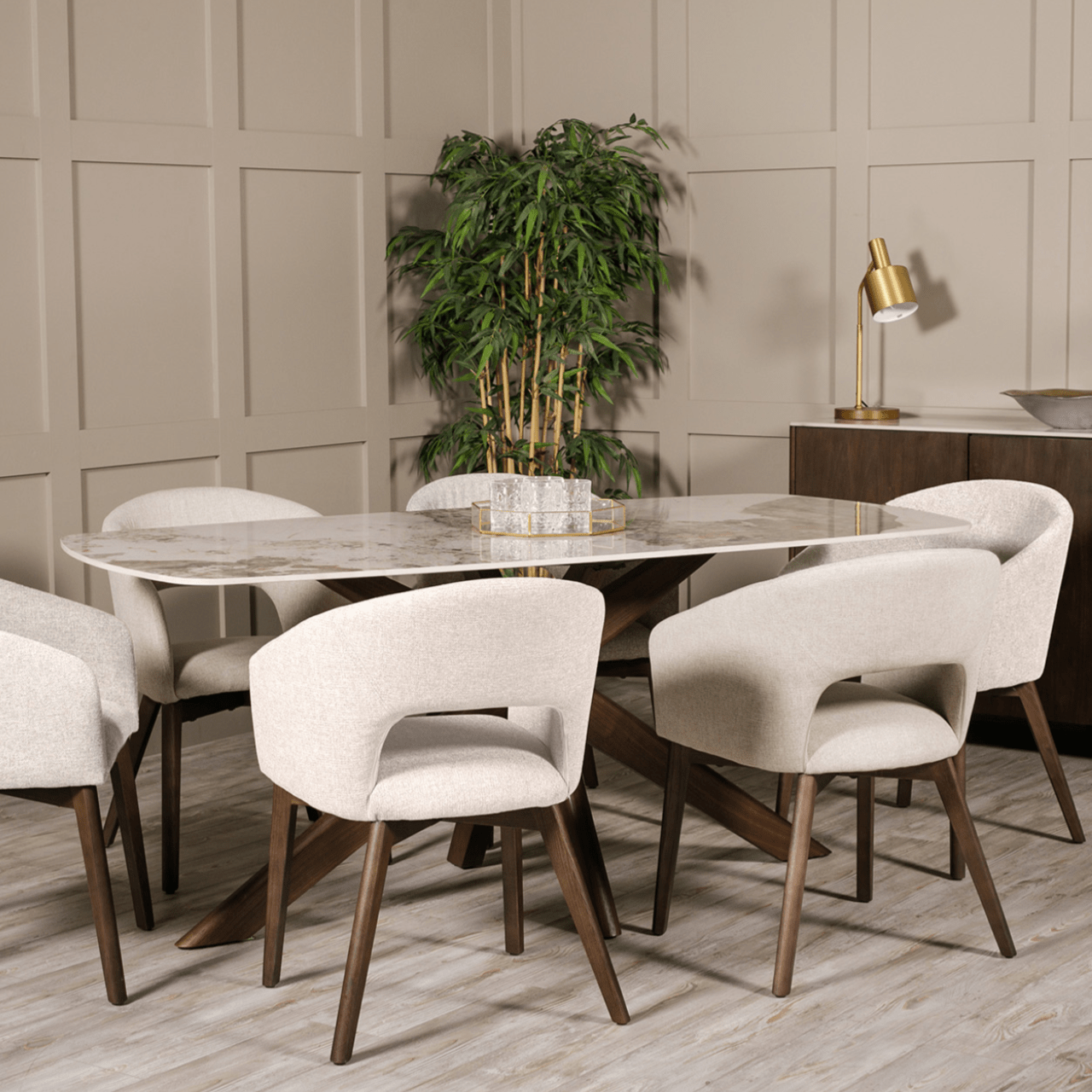 Ariya Dining Chairs (Pair) - Luxury Interiors