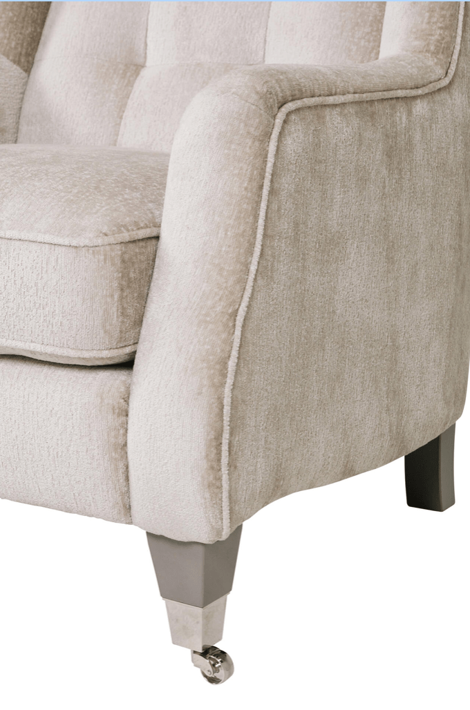 New Belvedere Chenille Throne Armchair - Luxury Interiors
