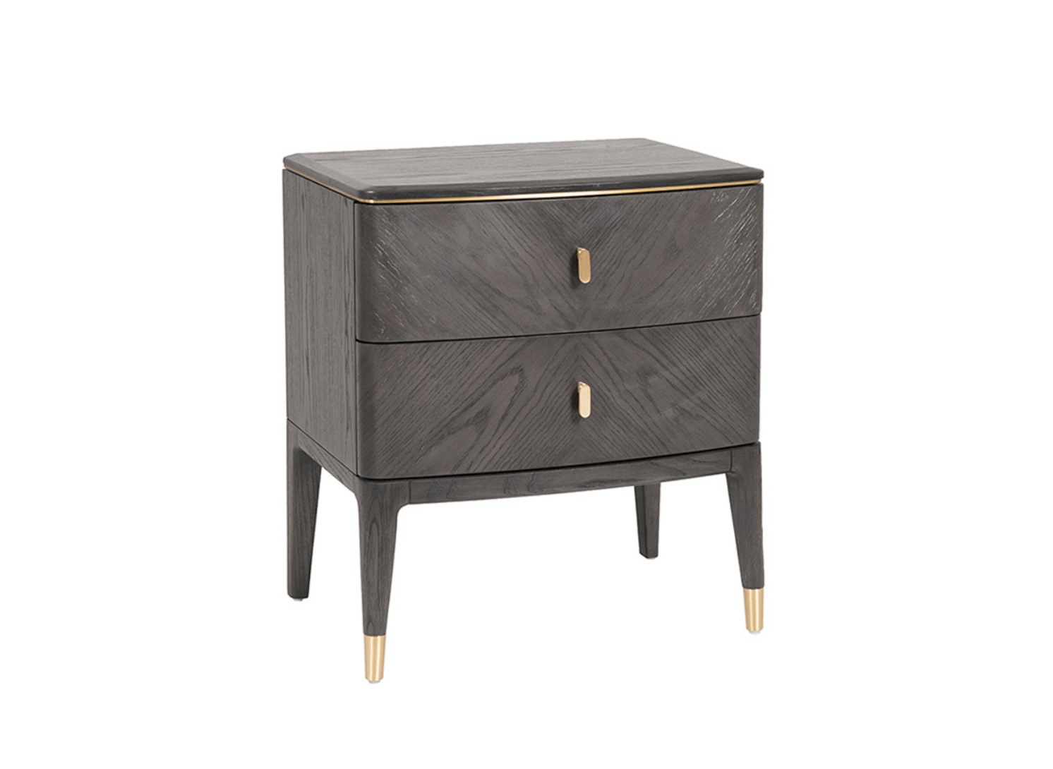 Darcy Ebony Bedside Table - Luxury Interiors