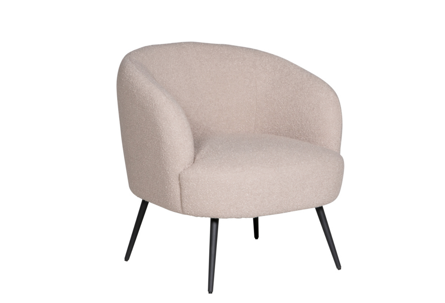 Shelby Boucle Cream Teddy Chair - Luxury Interiors