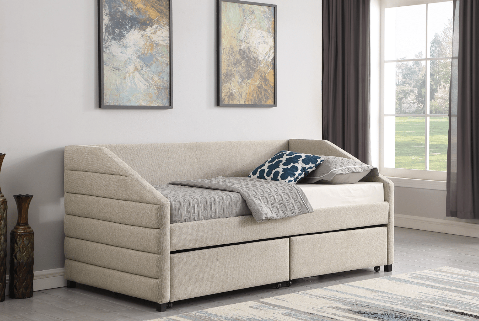 Daybed Beige/Grey - Luxury Interiors