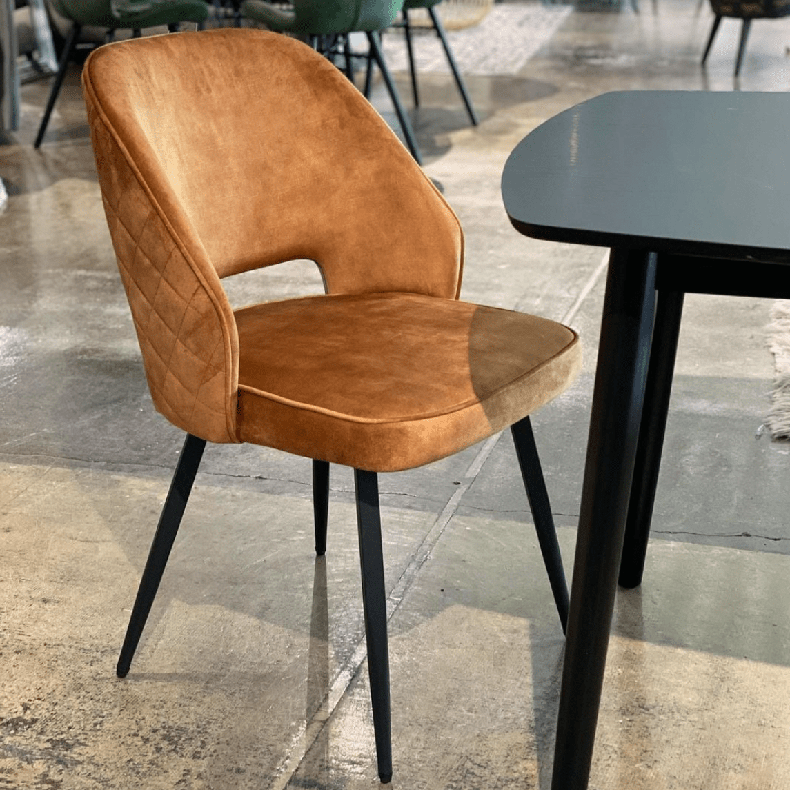 Sutton Velvet Dining Chairs (Pair) - Luxury Interiors