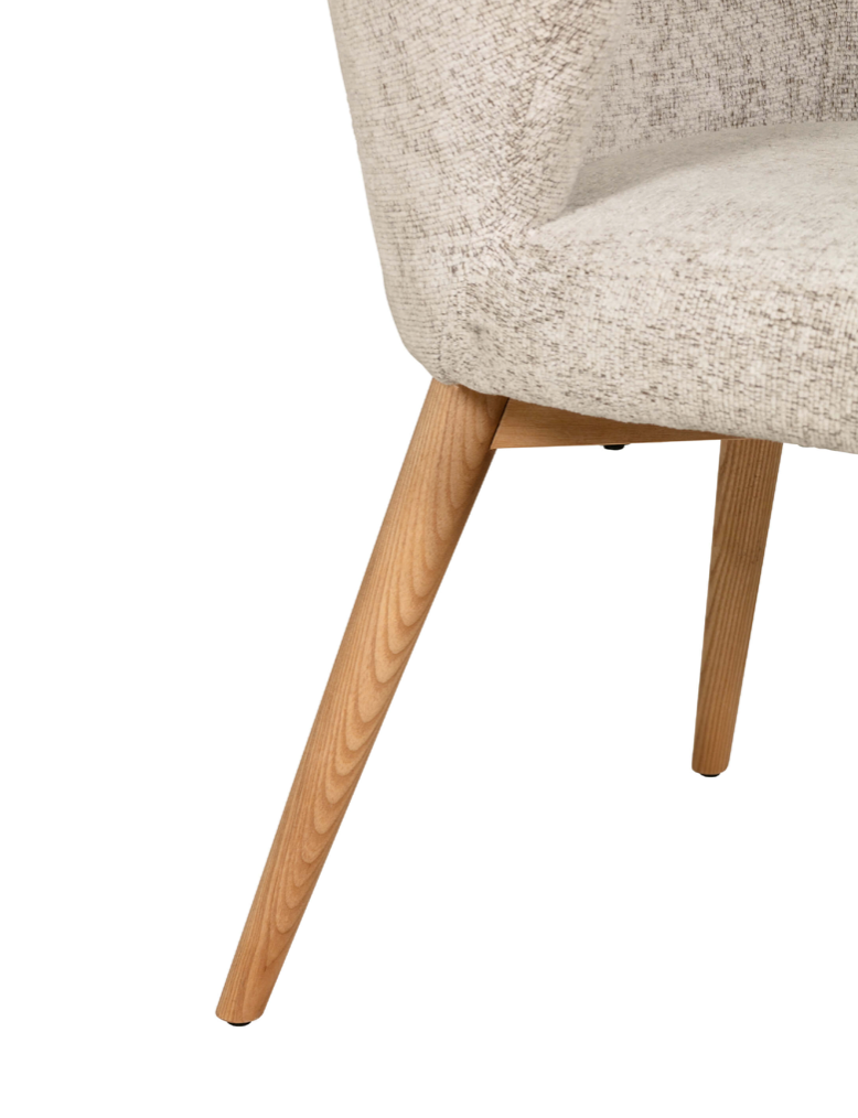 Eve Scandinavian Natural Dining Chairs (Pair) - Luxury Interiors