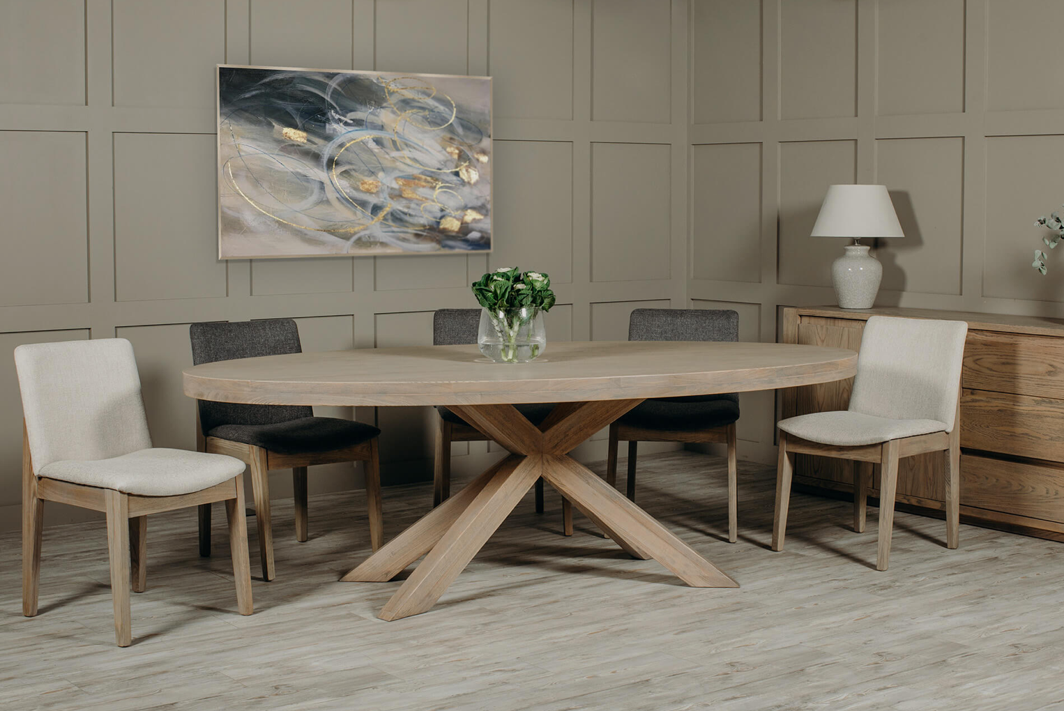 Falun Dining Chairs Natural (Pair) - Luxury Interiors