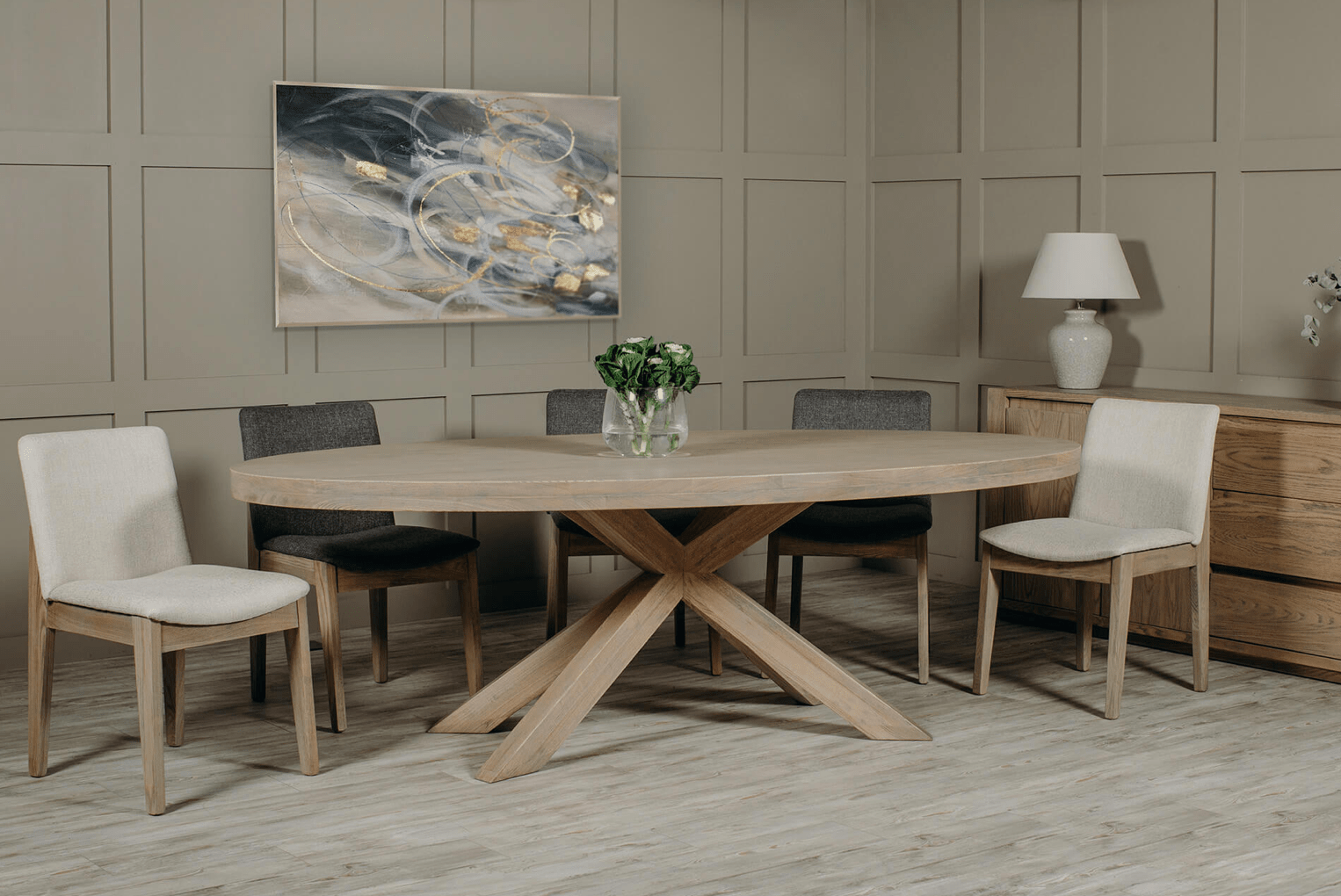 Fabien Dining Chairs Natural (Pair) - Luxury Interiors