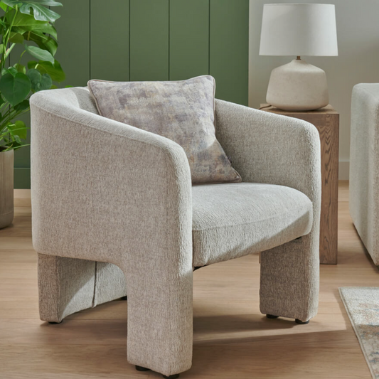 Humphrey Accent Chair Light Grey - Luxury Interiors