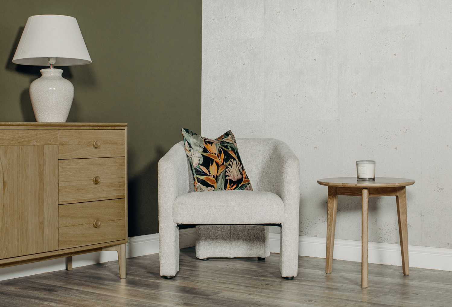 Humphrey Accent Chair Light Grey - Luxury Interiors
