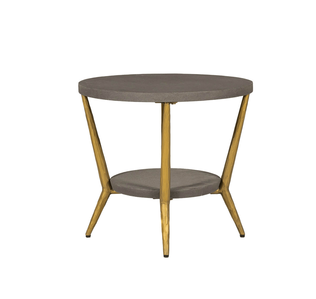 Tabitha Lamp Table Grey - Luxury Interiors