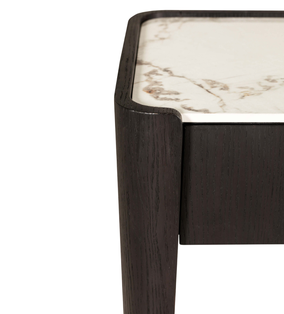 Rhodes 2 Drawer Dressing Table Ebony - Luxury Interiors