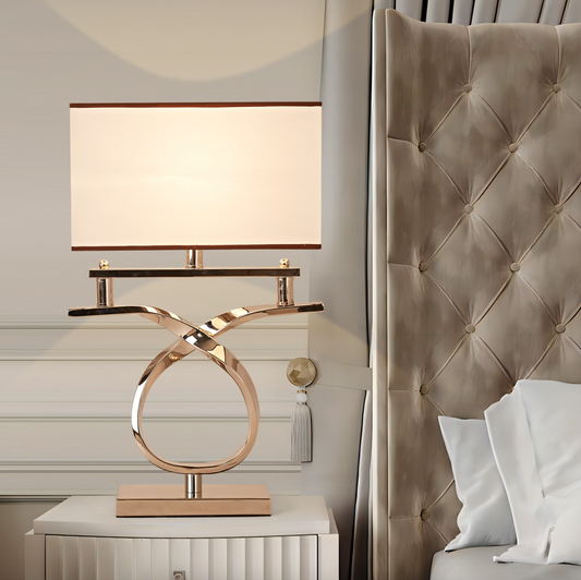 Kiara chrome plated table lamp - Luxury Interiors