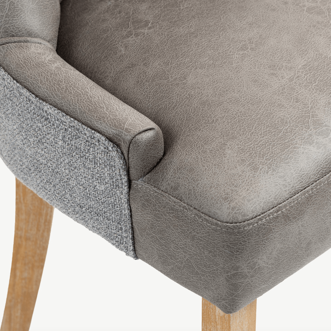Jolie Dining Chairs Dark Grey Chenille (Pair) - Luxury Interiors