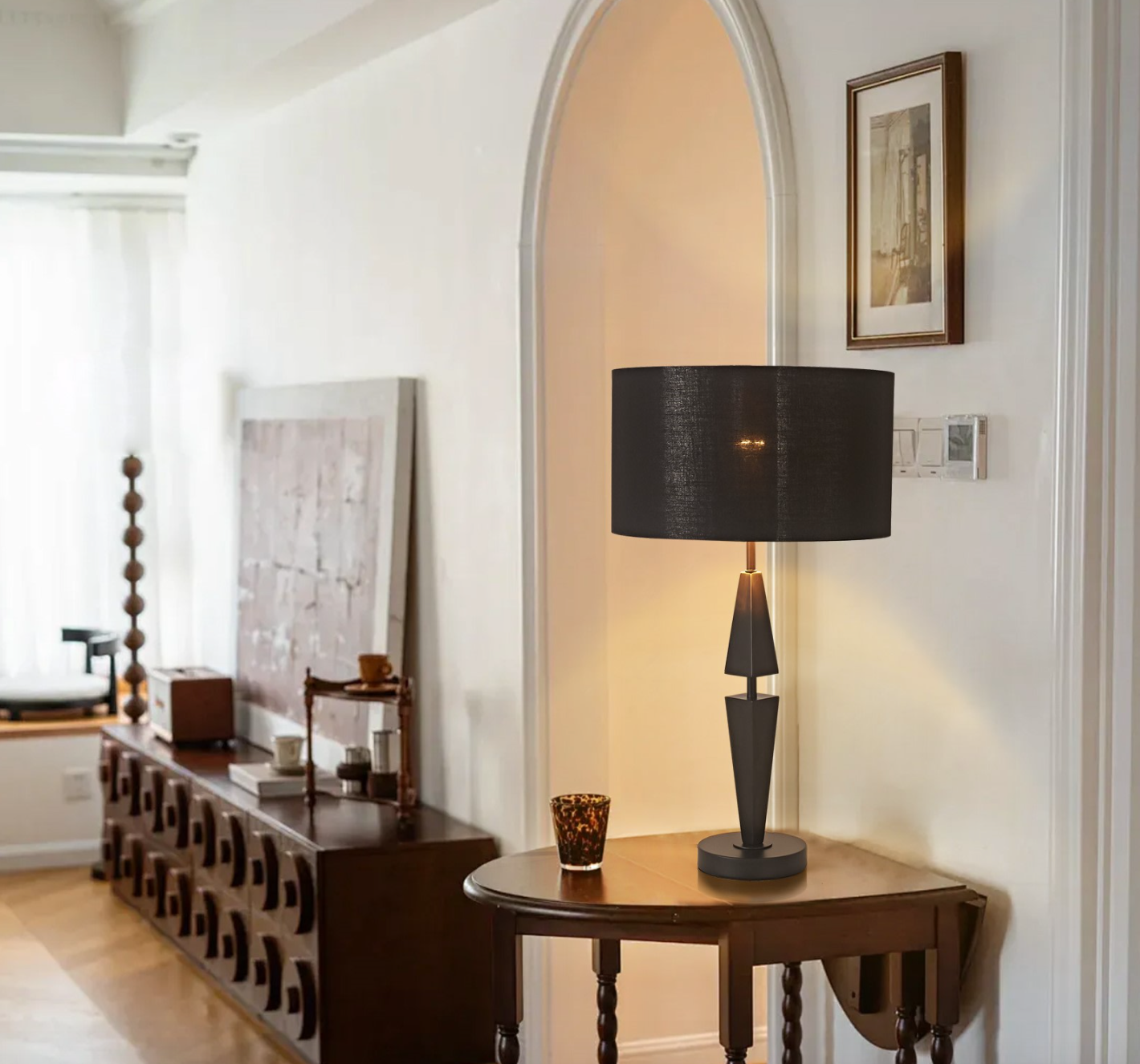 Tina Black Table Lamp - Luxury Interiors
