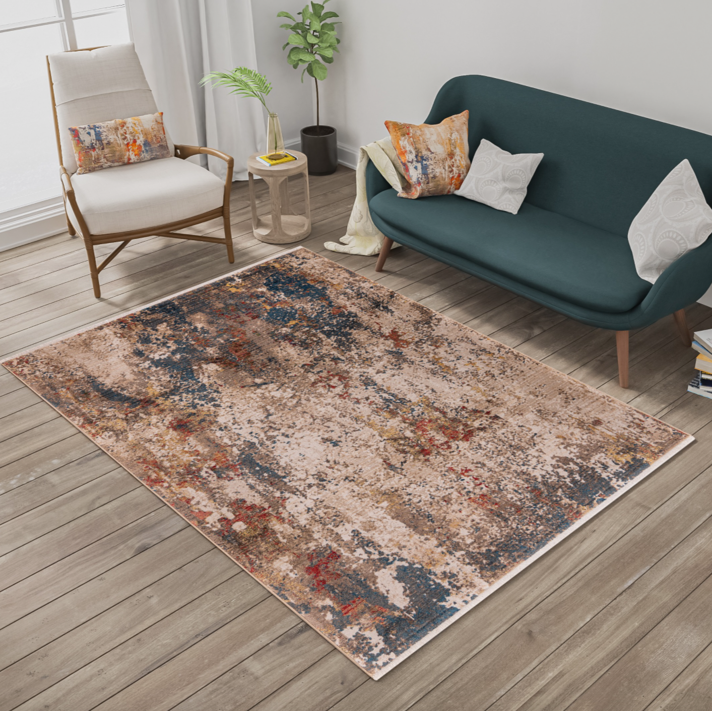 Rukas Vintage Boho Rug - Luxury Interiors