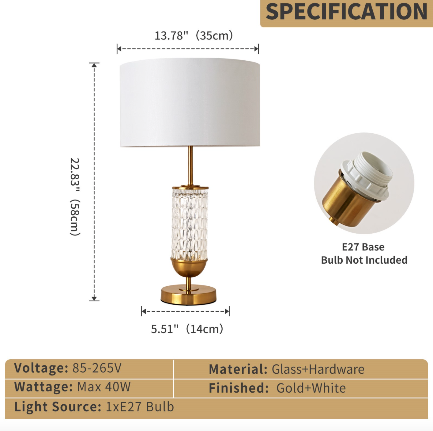 Helios Table Lamp - Luxury Interiors