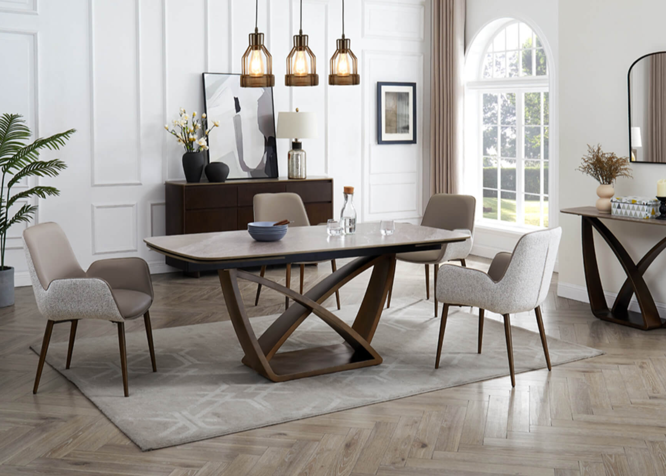 Vanessa Extending Dining Set - Luxury Interiors