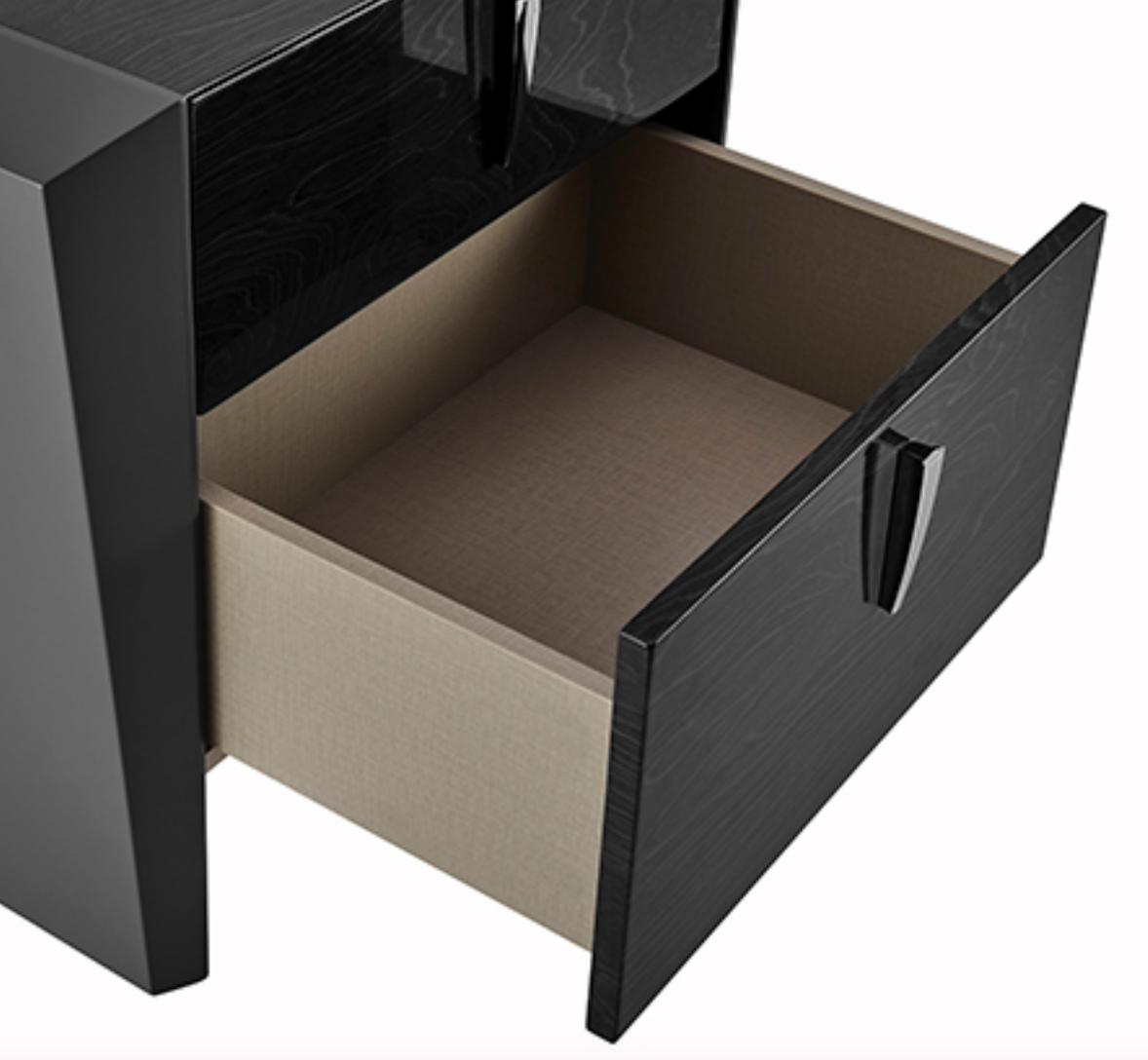 Opal Gossy Modern Bedside Table - Luxury Interiors