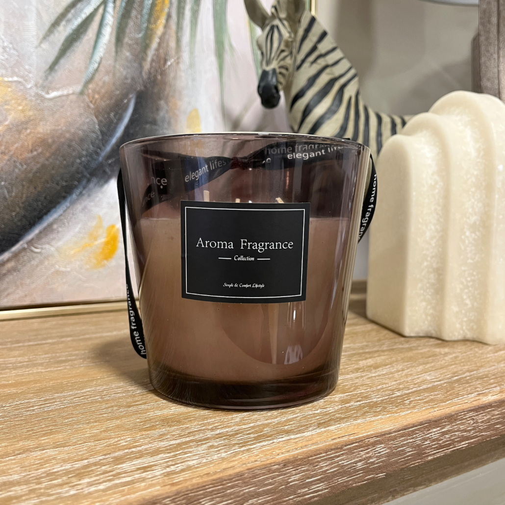 Aroma Fragrance Collection – Smoke Lavender Candle - Luxury Interiors