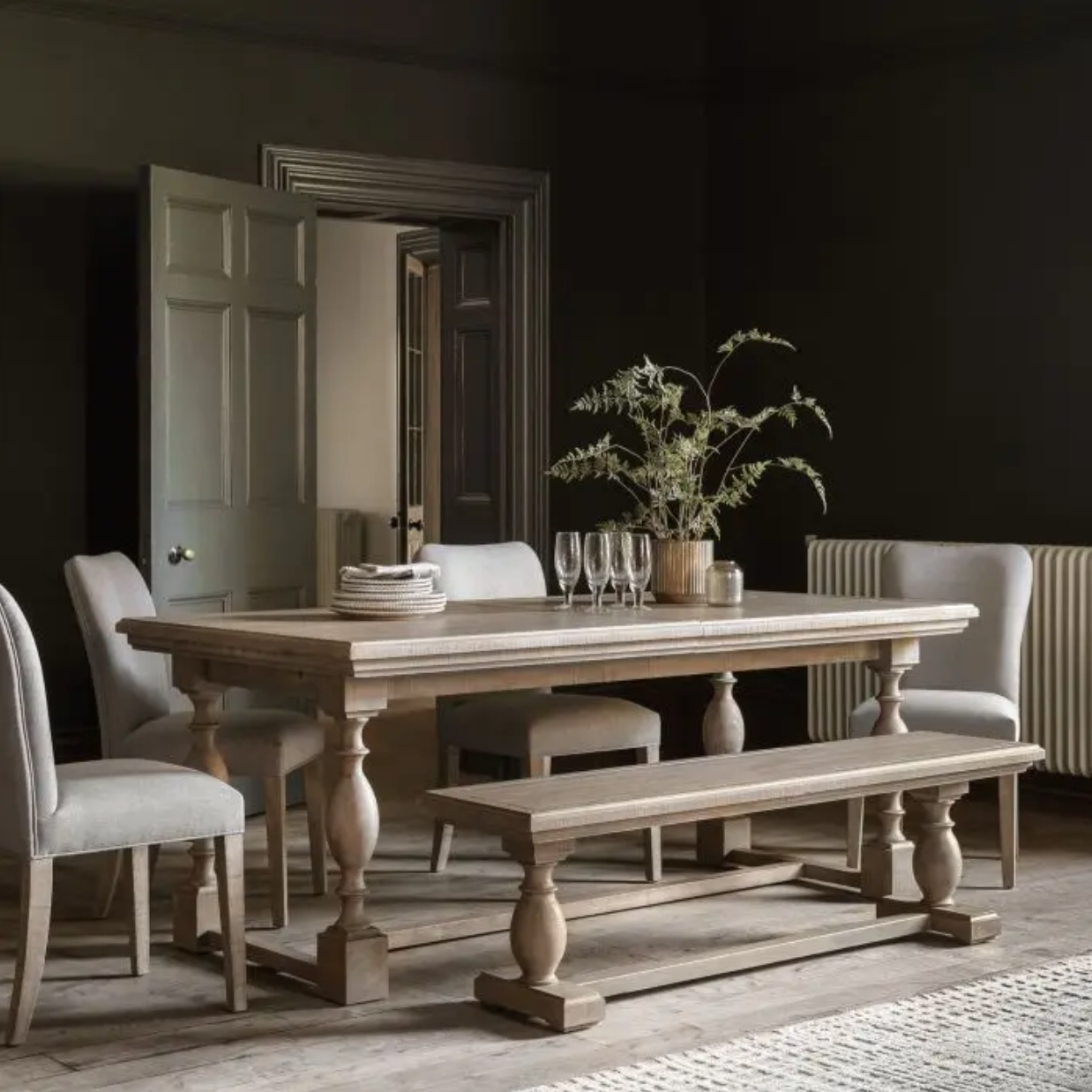 Vancouver 2.5m Extending Dining Set - Luxury Interiors