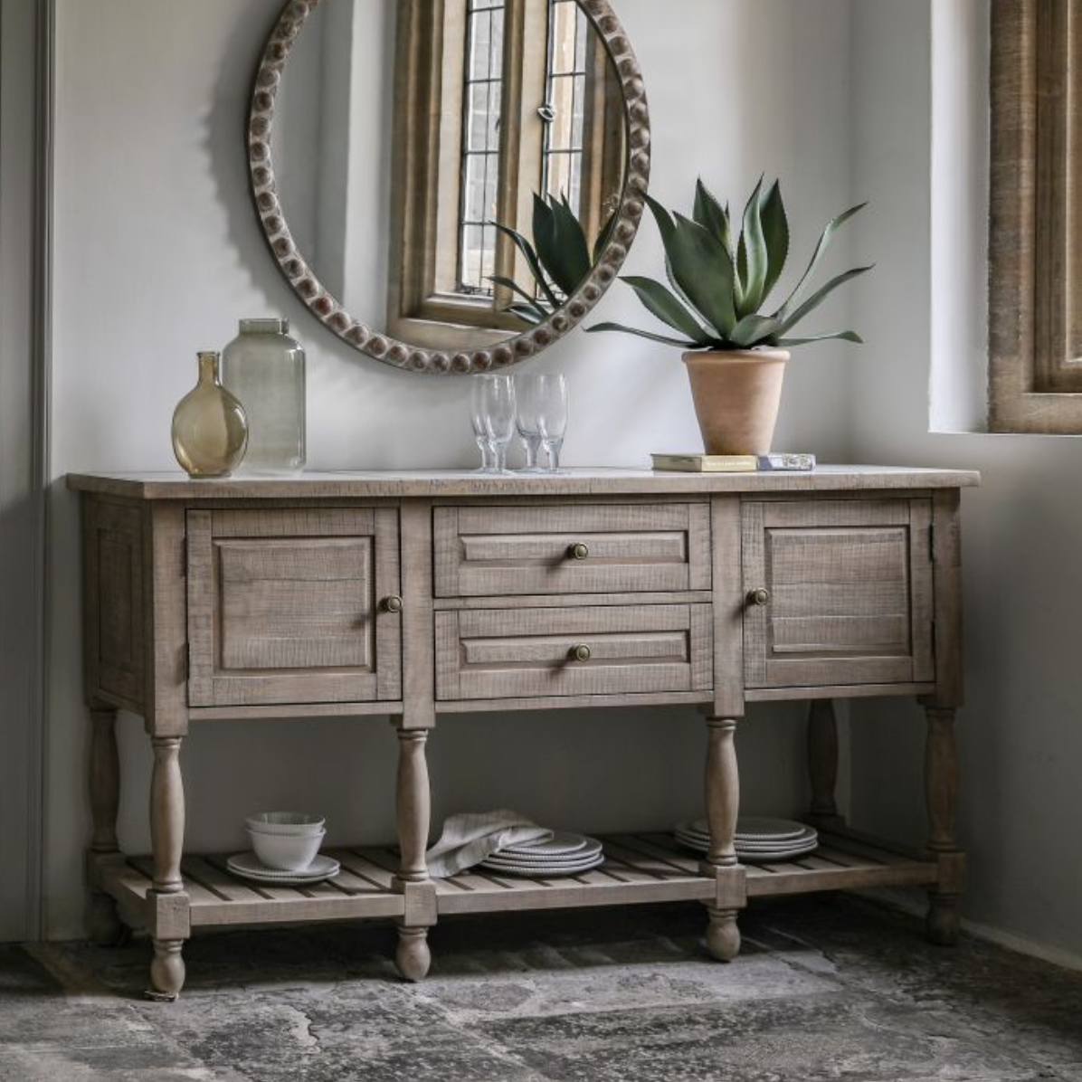 Vancouver 2 Shelf Sideboard / Console - Luxury Interiors