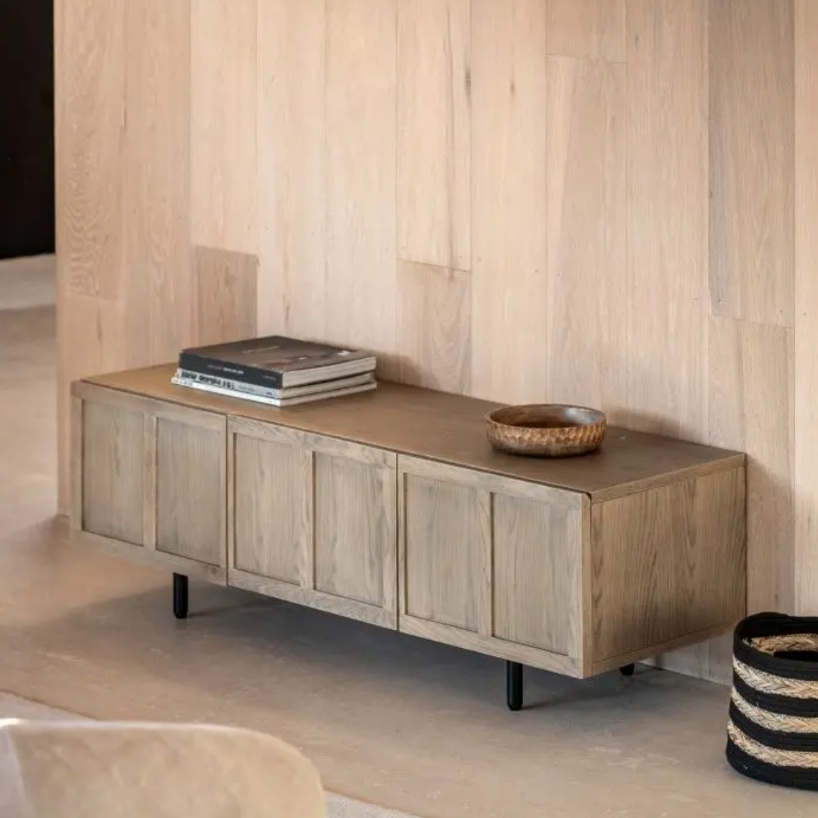 Panelled Media Unit - Luxury Interiors