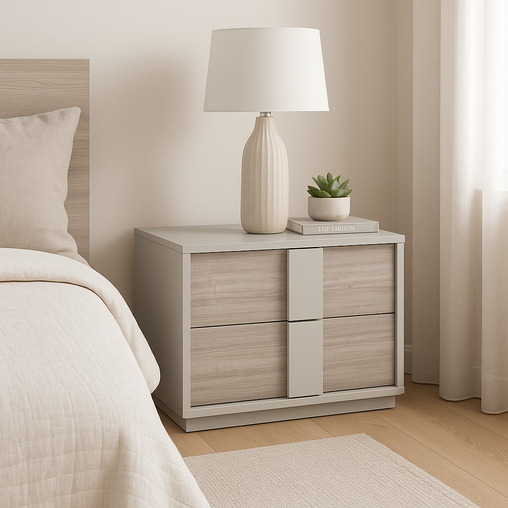 Juliet 2 Drawer Bedside Locker - Luxury Interiors