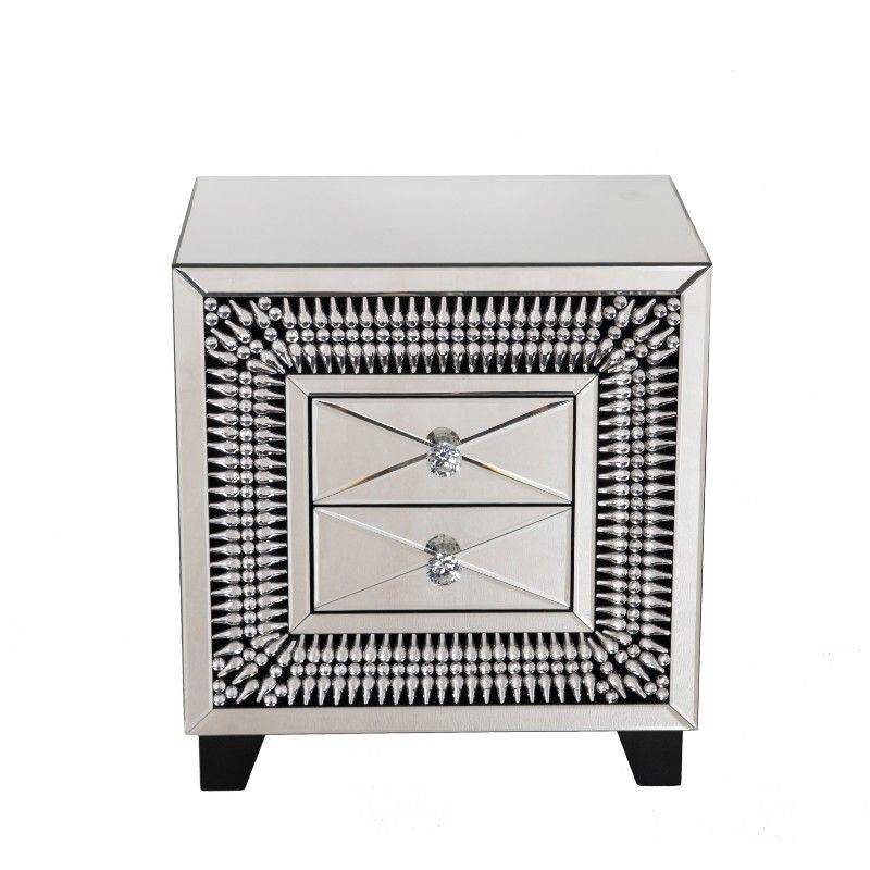 Crystal 2 Drawer Unit ( DY ) - Luxury Interiors