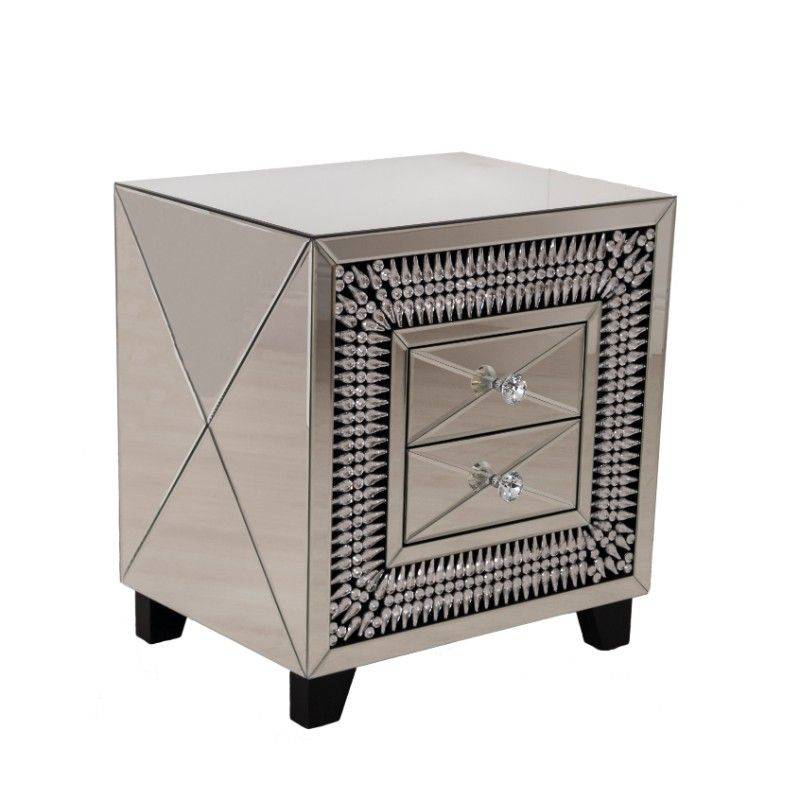 Crystal 2 Drawer Unit ( DY ) - Luxury Interiors