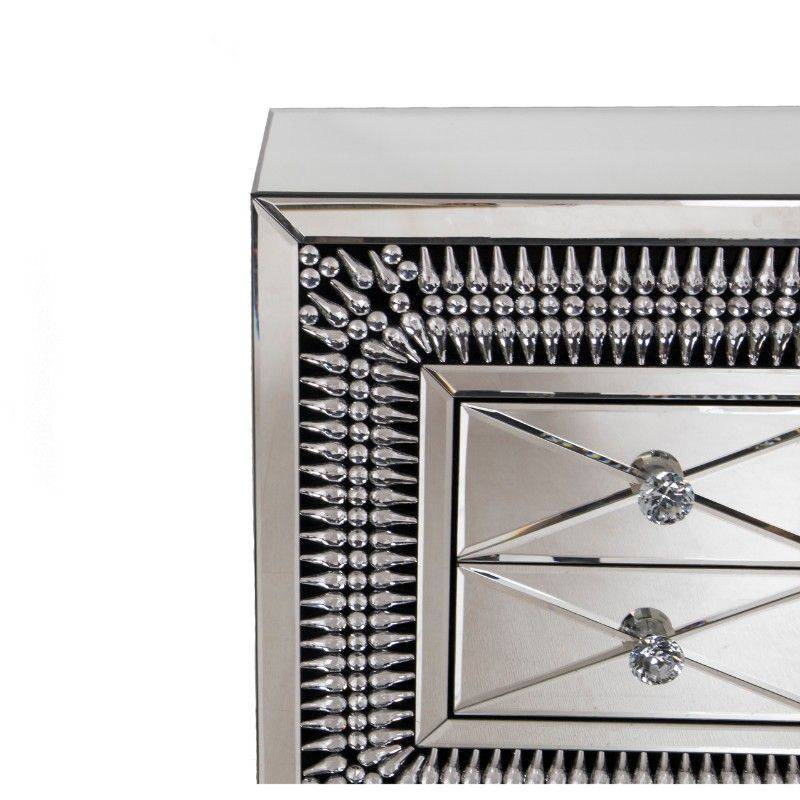 Crystal 2 Drawer Unit ( DY ) - Luxury Interiors