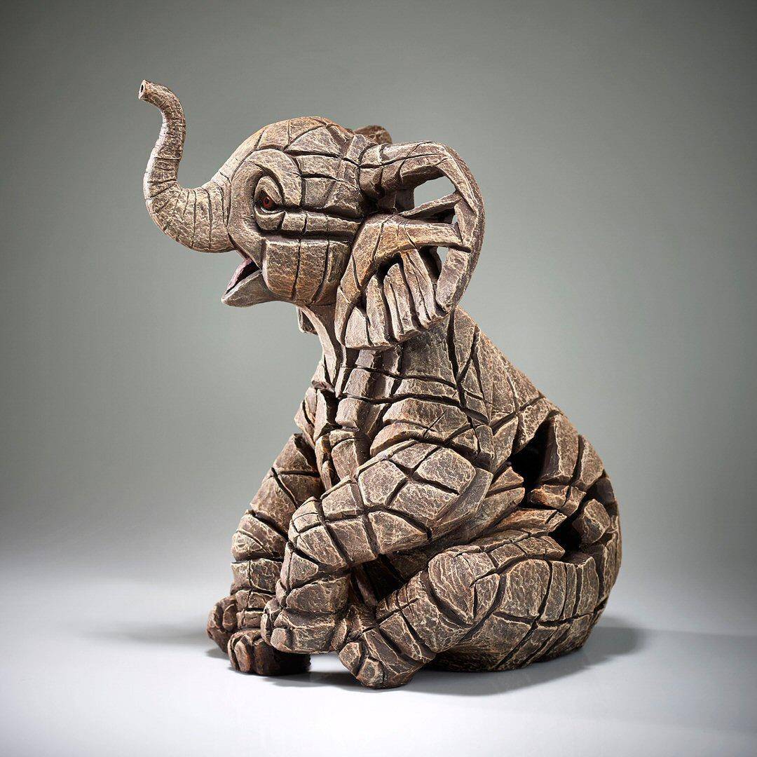 Edge Sculpture Baby Elephant - Luxury Interiors