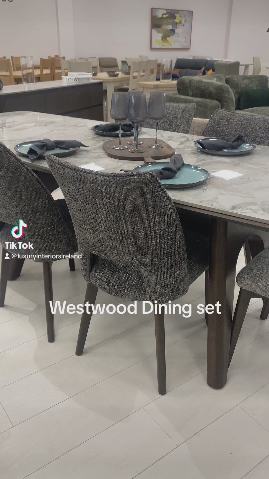 Westwood Chenille Grey Dining Chairs (Pair)