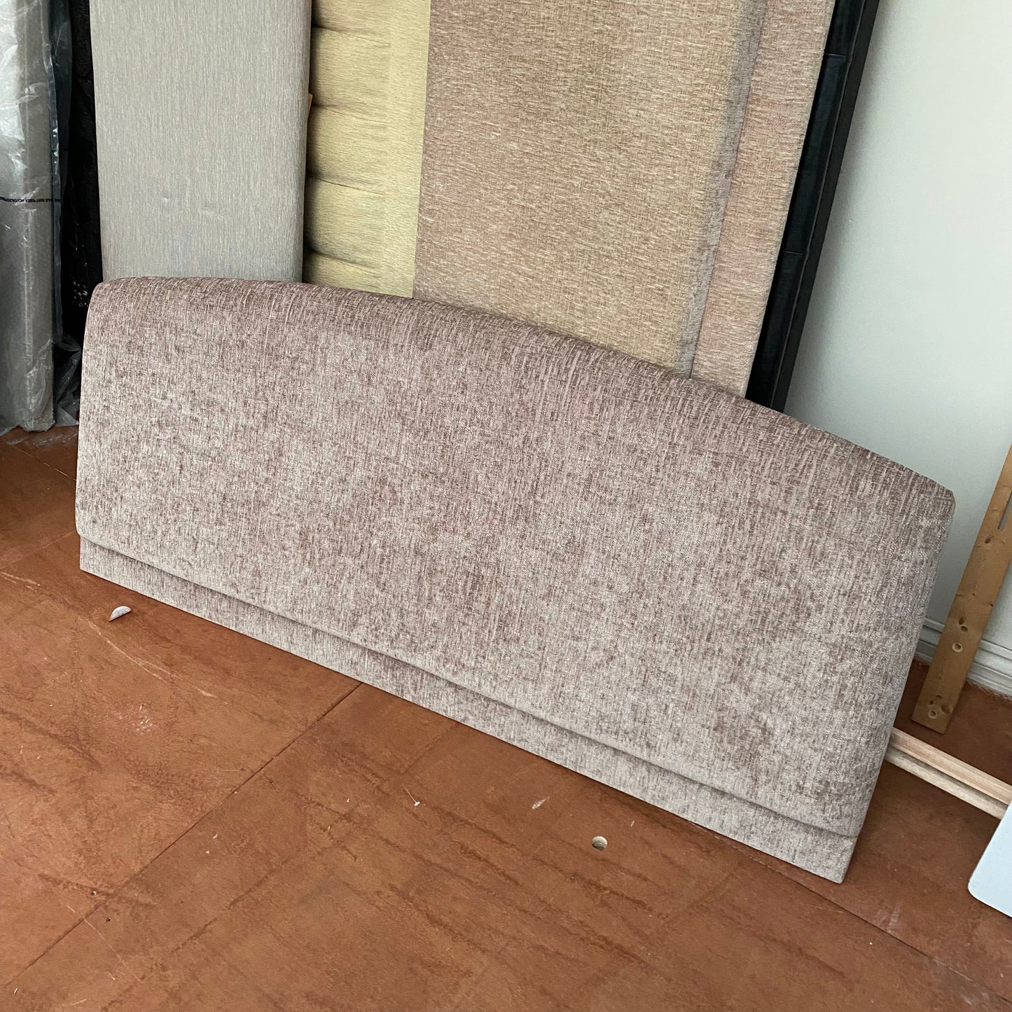 Mink Chenille Fabric Headboard 5ft - Luxury Interiors